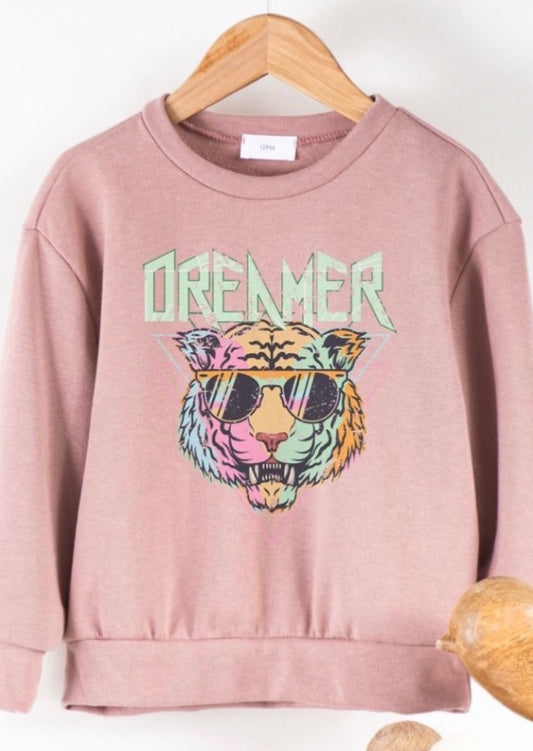Dreamer Tiger Graphic Sweatshirt